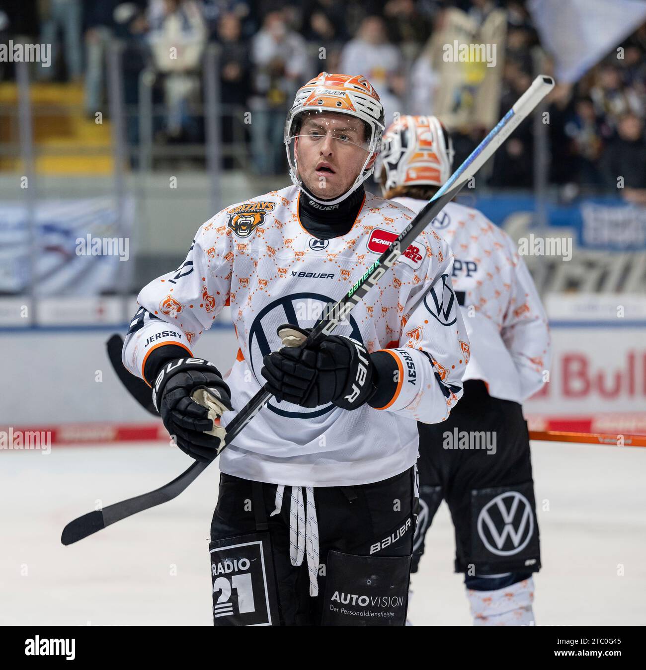 Muenchen, Deutschland. 08th Dec, 2023. Chris Wilkie (Grizzlys Wolfsburg