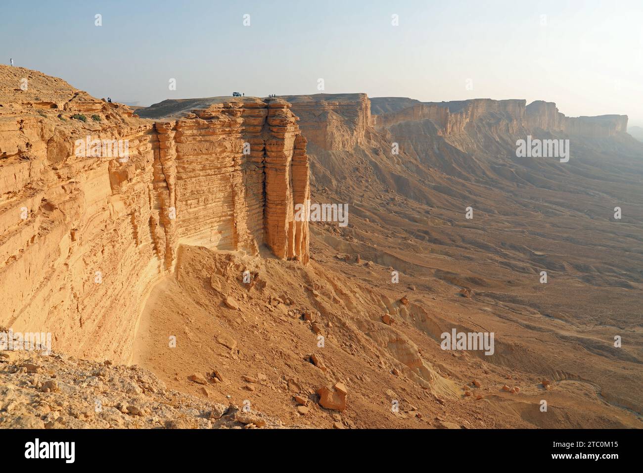 Edge of the World northwest of Riyadh in Saudi Arabia Stock Photo