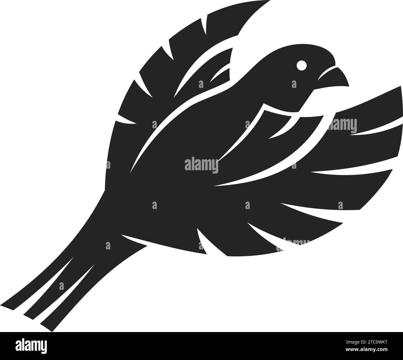 Canary Bird Logo template Isolated. Brand Identity. Icon Abstract