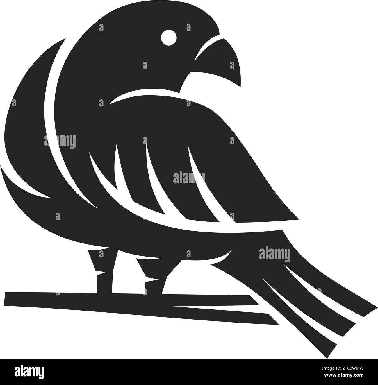 Canary Bird Logo template Isolated. Brand Identity. Icon Abstract