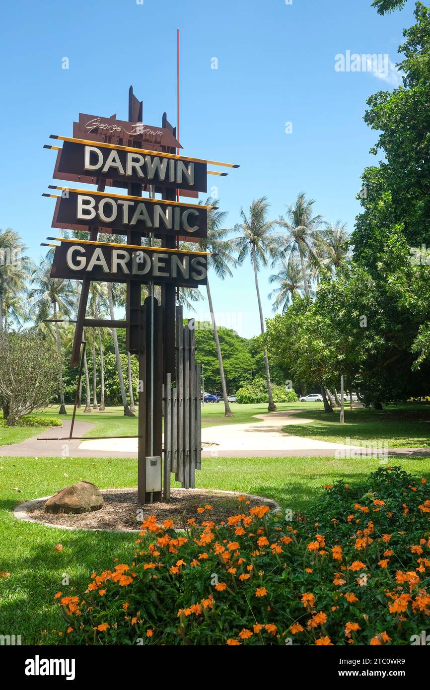 Brown Darwin Botanic Gardens in Darwin Northern Territory