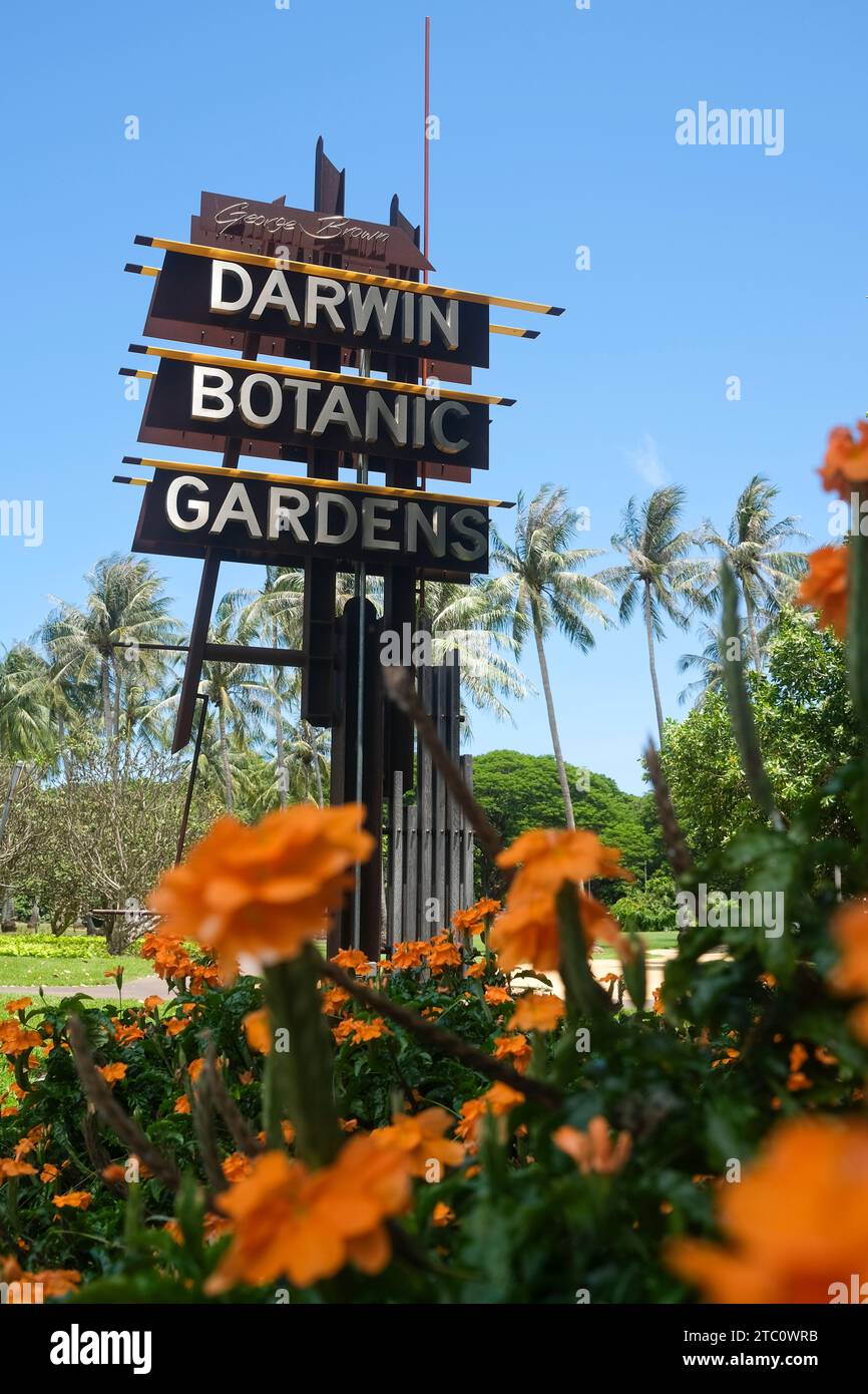 Brown Darwin Botanic Gardens in Darwin Northern Territory