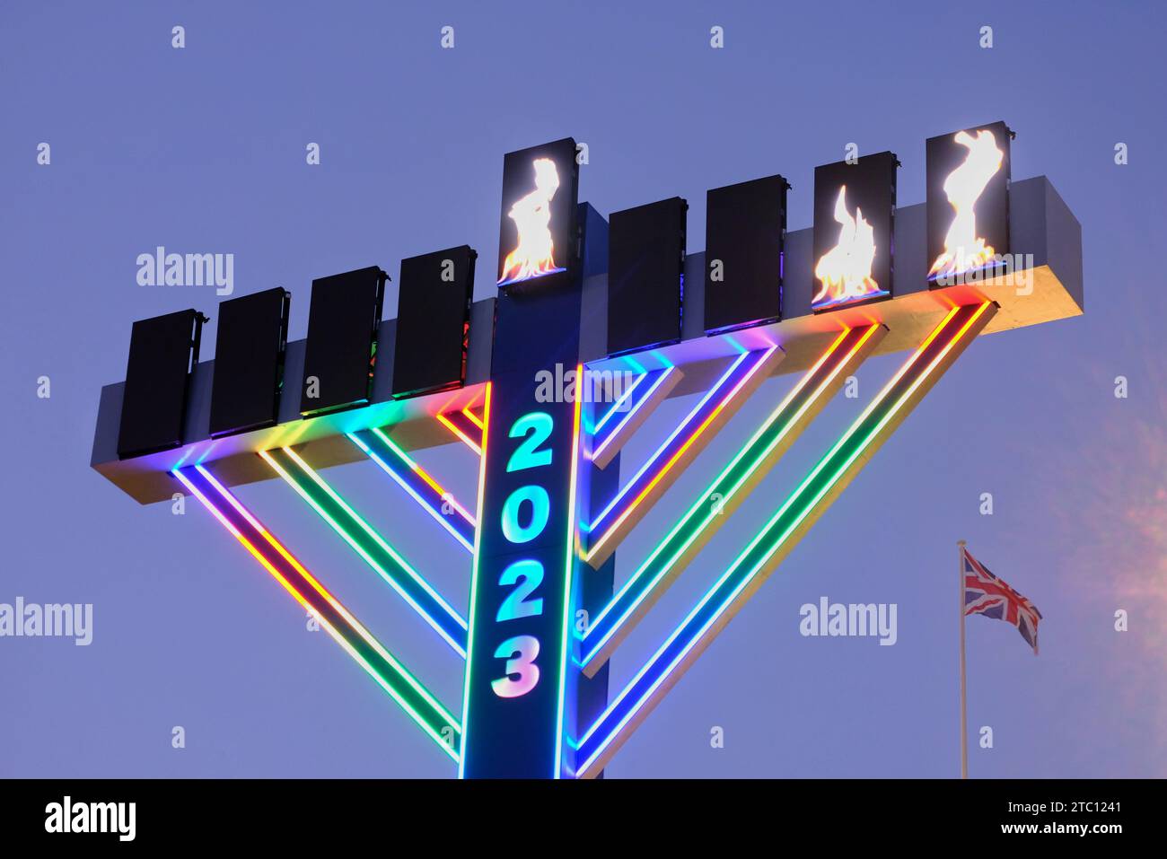 Hanukkah virtual menorah