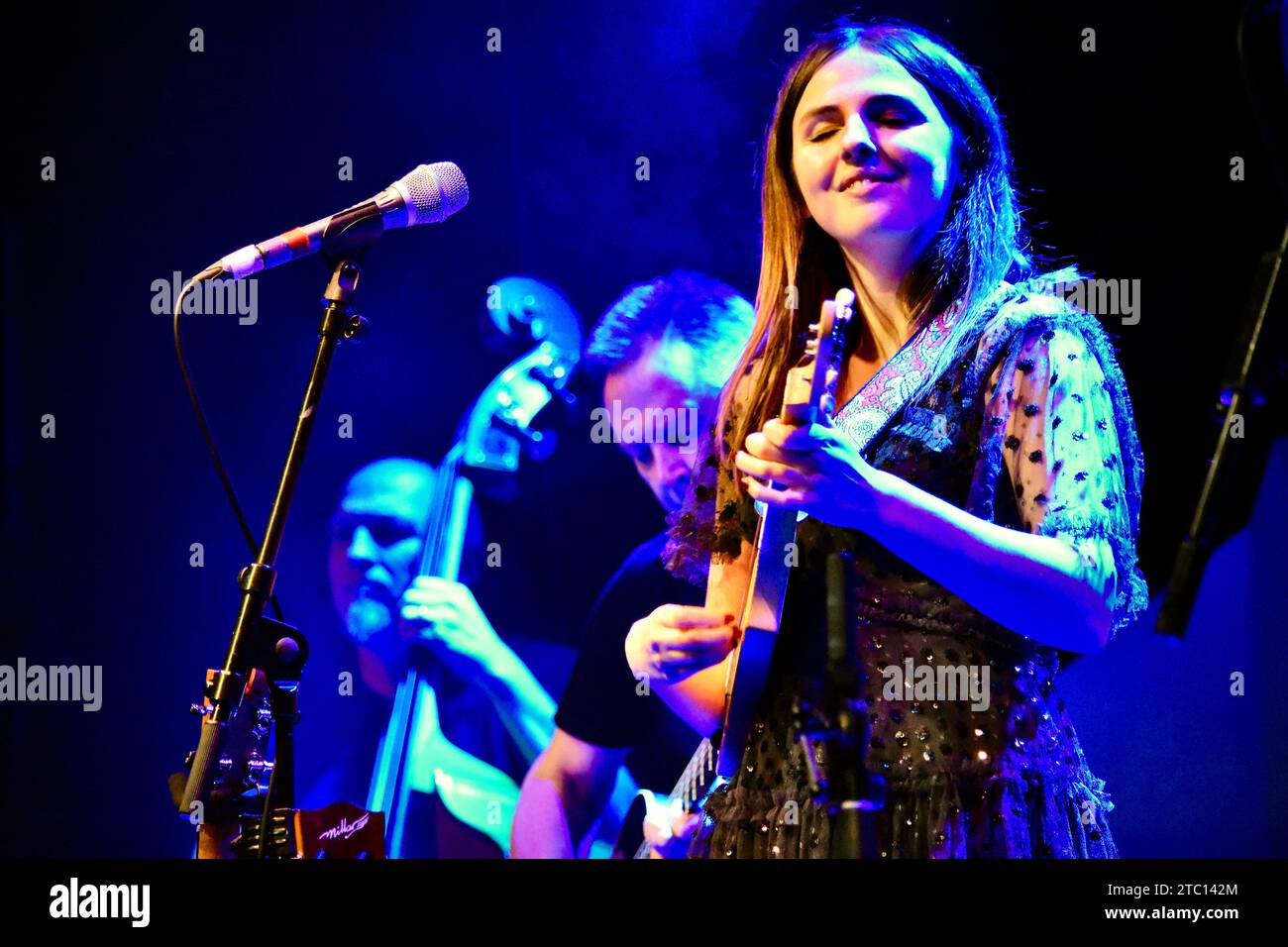 Stockton-on-Tees, UK. 09 Dec 2023. Teesside’s Amelia Coburn (BBC Folk Awards Finalist, UKE Magazine Breakthrough Artist winner and English Folk Expo mentee) brought her full band show to ARC, Stockton-on-Tees tonight. She delighted the audience with an incredible performance - ahead of her debut solo album release in the new year. Credit: James Hind/Alamy Live News Stock Photo