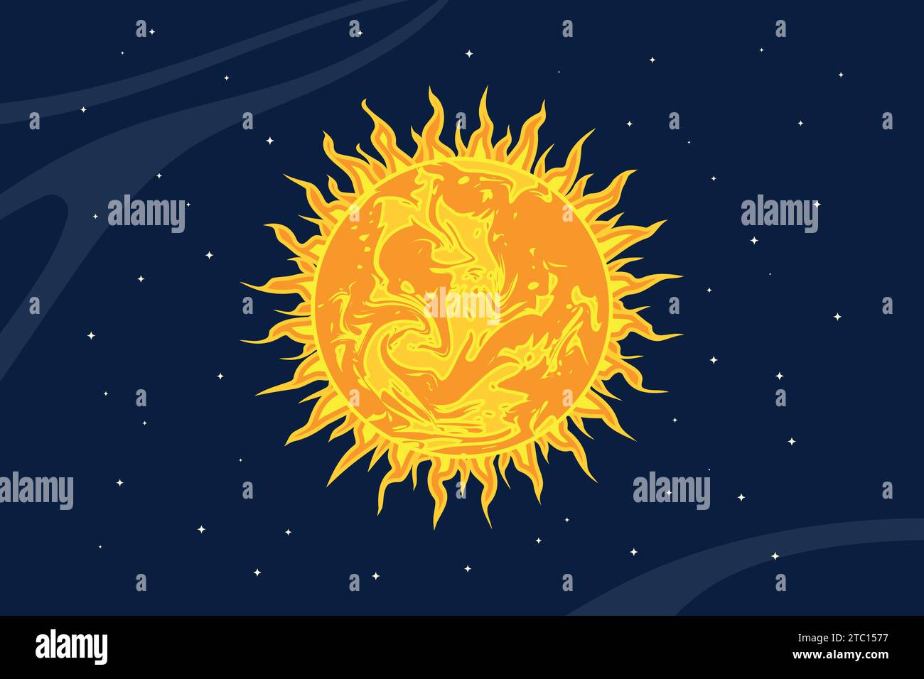 Sunburst In Outer Space Vector Illustration Stock Vector Image Art Sunburst in outer space vector illustration stock vector image art