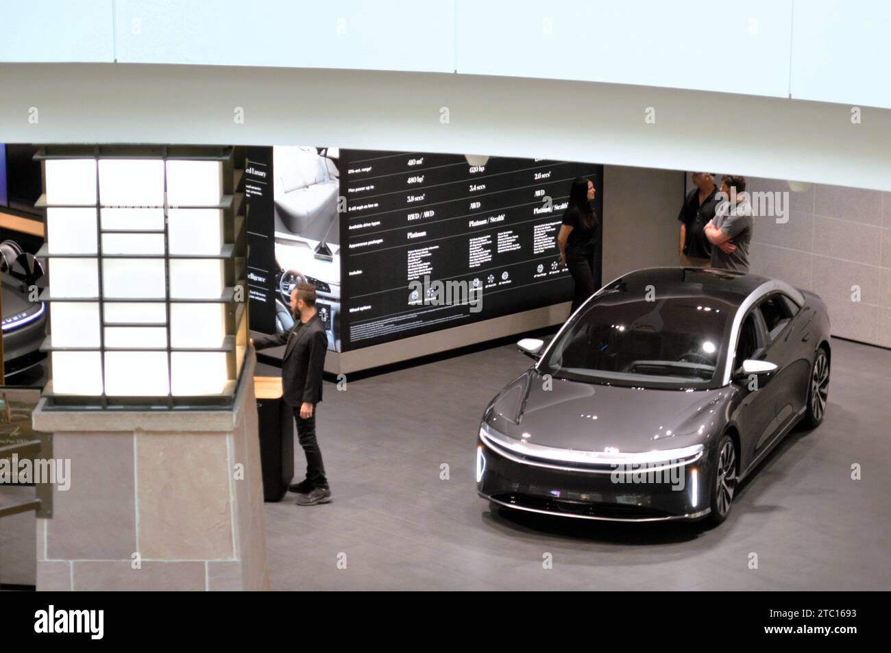 Scottsdale, Arizona Nov. 23 2023 A new Lucid Motors AIr Pure luxury