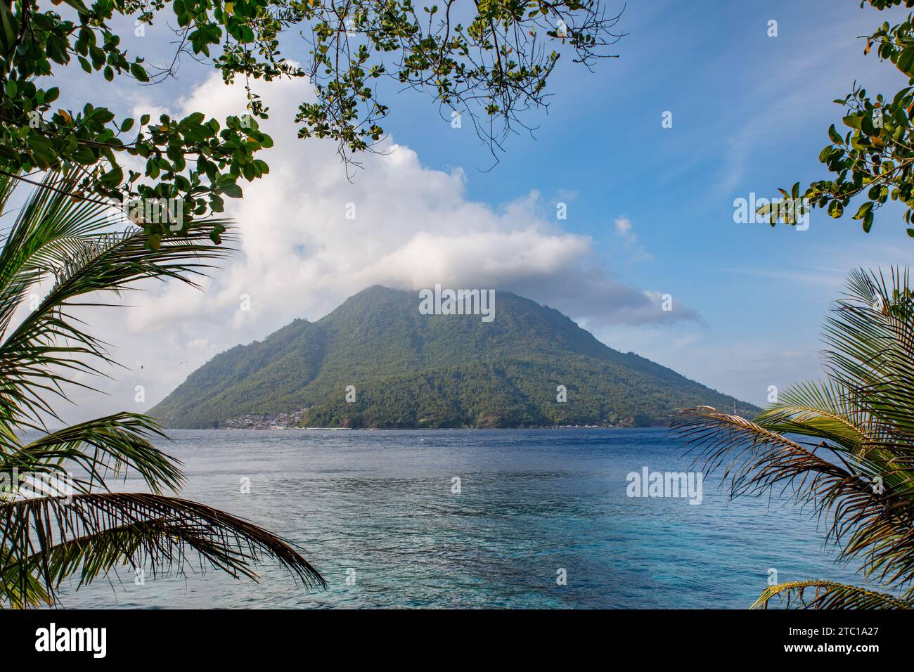 View Of The Volcanic Hiri Island From Jikomalamo Beach In The Island Of View Of The Volcanic Hiri Island From Jikomalamo Beach In The Island Of