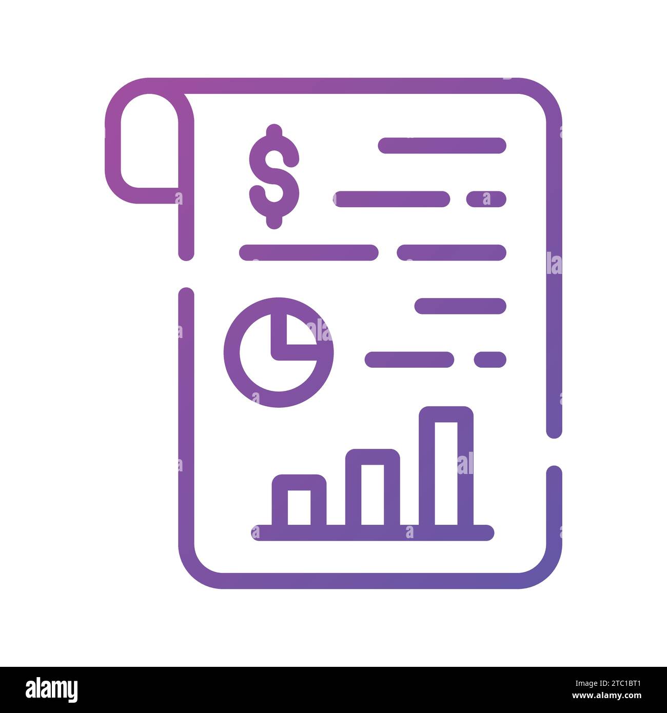 Check this beautifully designed icon of business report, statistics vector in flat style. Stock Vector