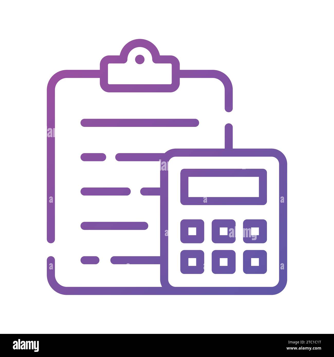 Financial plan icon in modern style, business accounting vector. Stock Vector