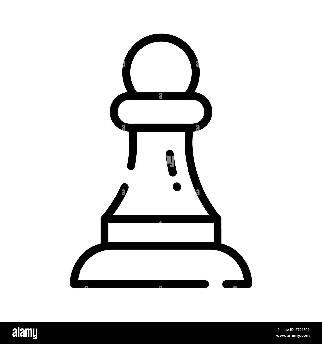 Trendy vector of chess pawn in editable style, strategy in modern design style. Stock Vector