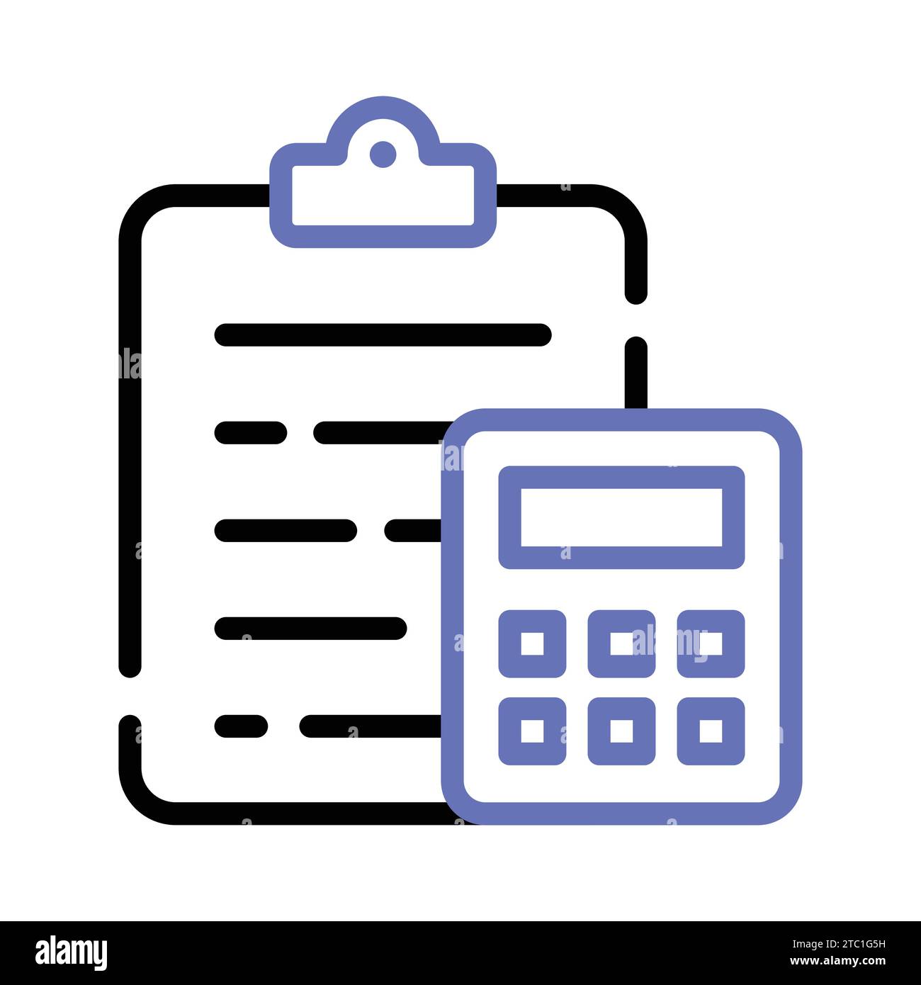 Financial plan icon in modern style, business accounting vector Stock
