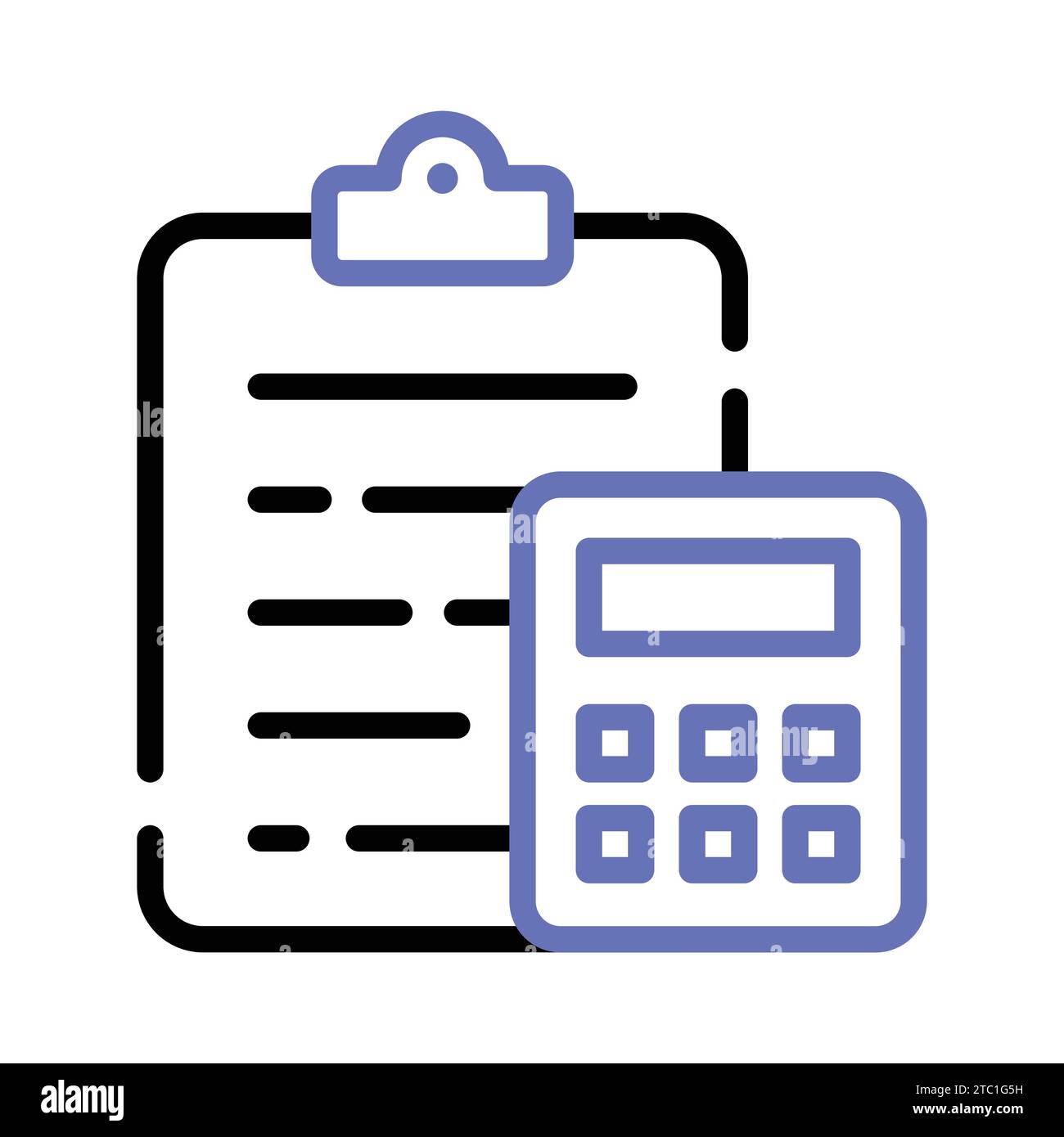 Financial plan icon in modern style, business accounting vector. Stock Vector