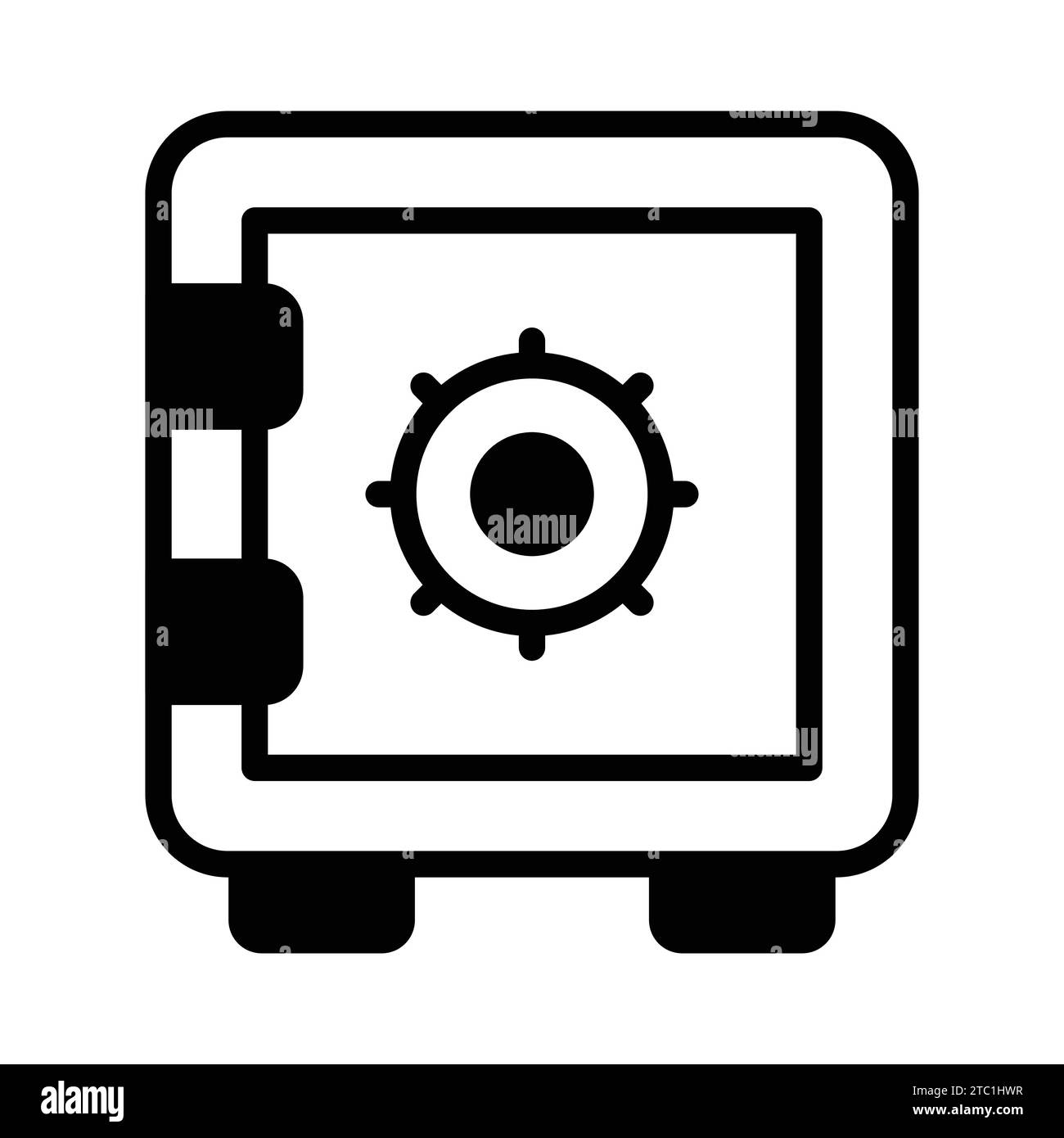 Bank vault for money saving, an icon of bank locker in editable style