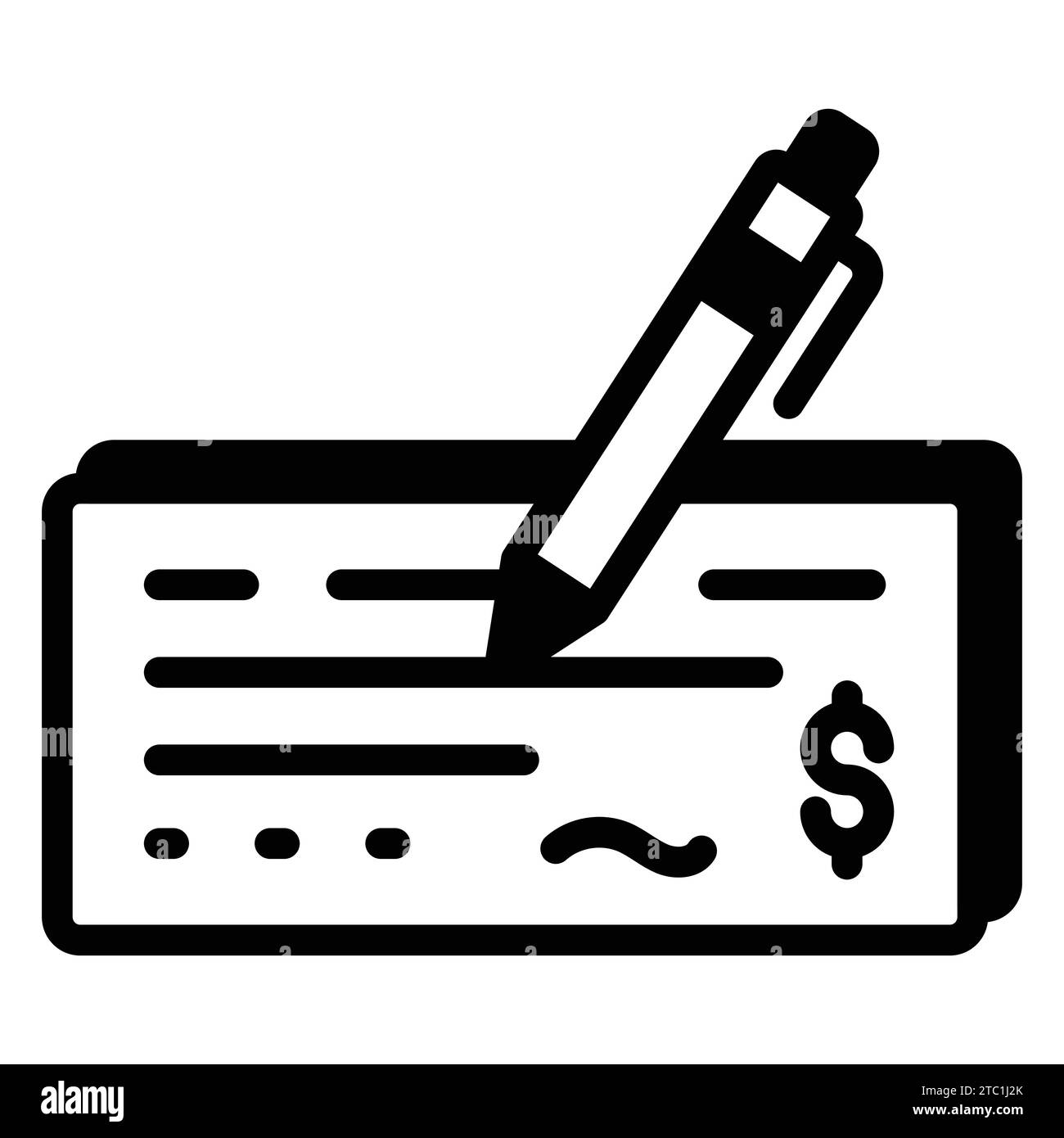 Download this premium vector of cheque in design trendy style. Stock Vector