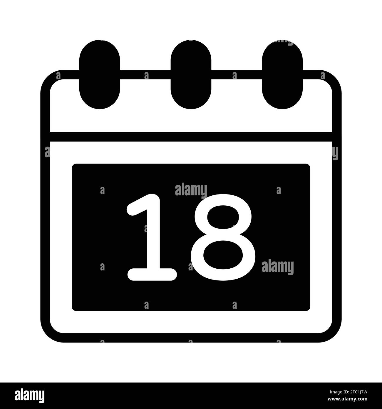 Check this beautifully designed vector of calendar, premium icon of planner. Stock Vector