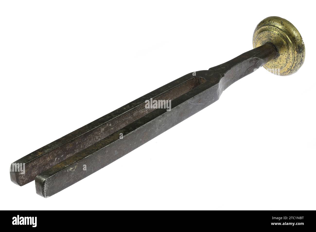 vintage tuning fork isolated on white background Stock Photo Alamy