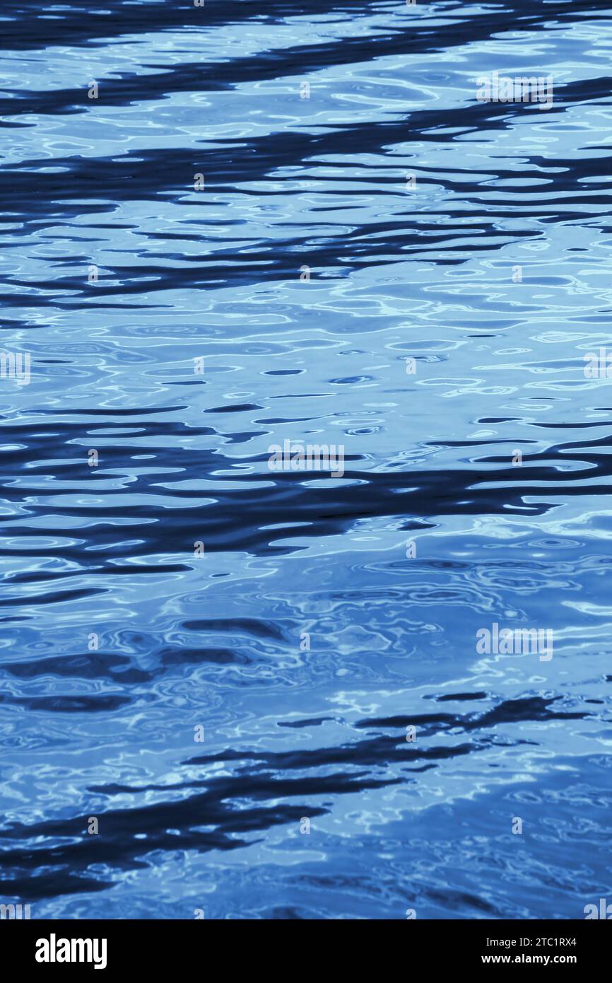 blue wave water texture Stock Photo