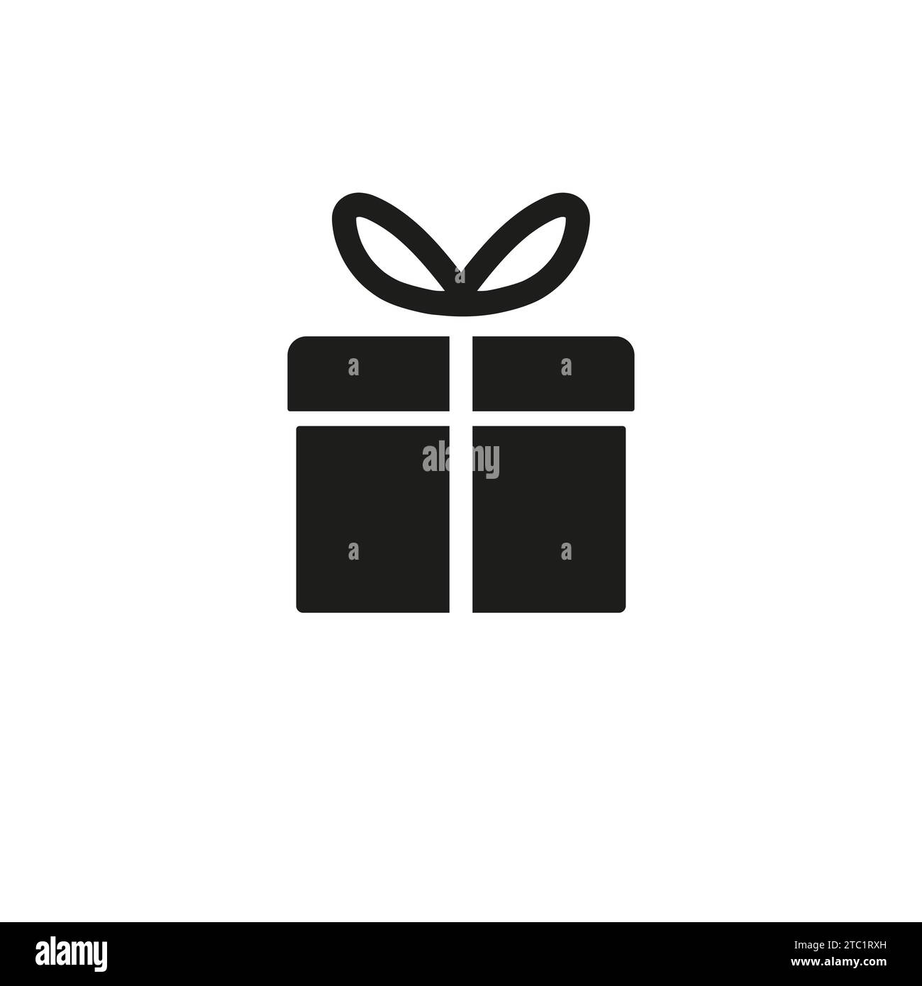 Present gift box icon. Vector isolated elements. Christmas gift icon ...