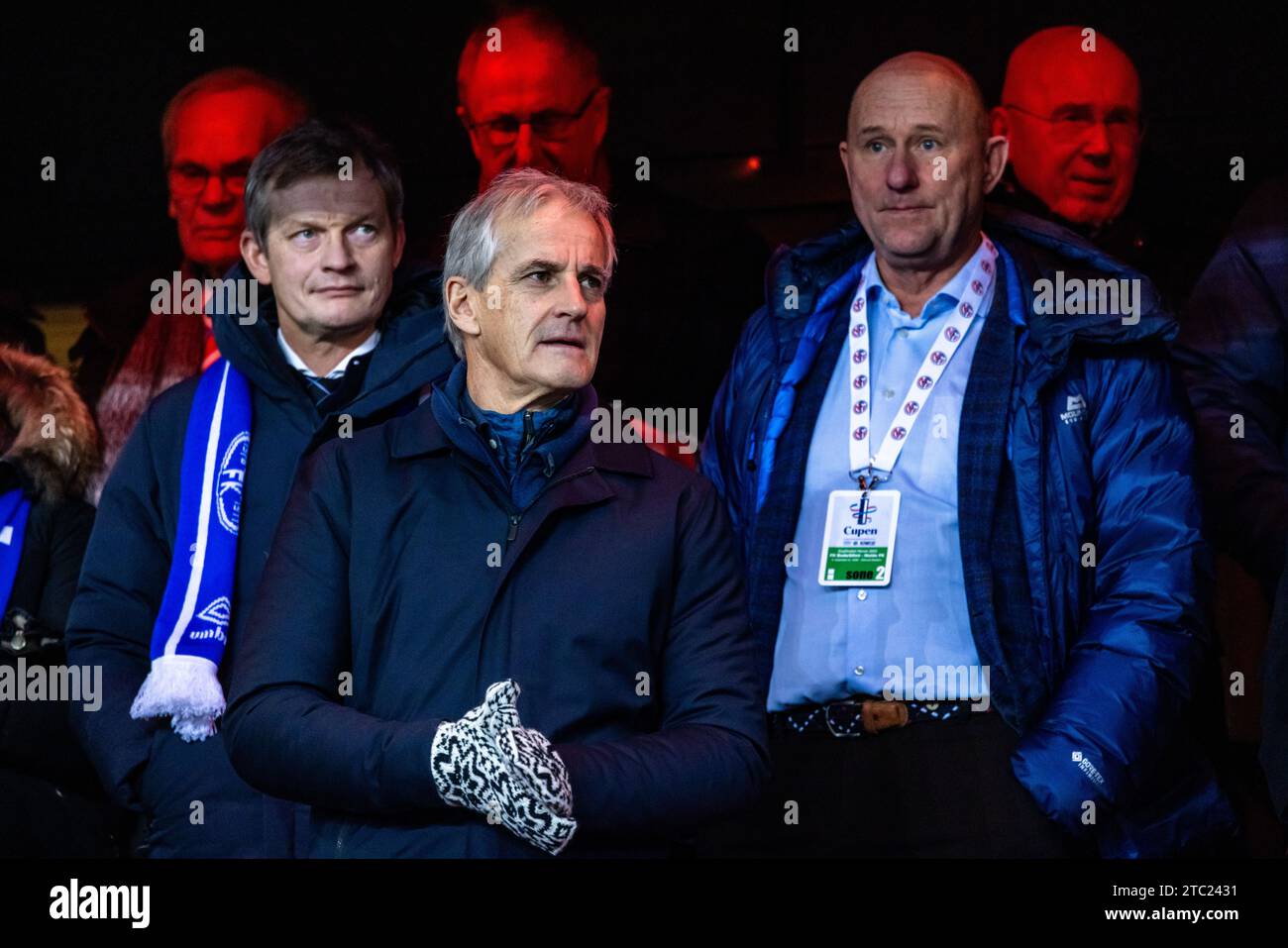 Oslo, Norway. 09th Dec, 2023. Prime Minister of Norway Jonas Gahr Store seen during the Norwegian Cup final 2023, the NM Menn final, between FK Bodoe/Glimt and Molde FK at Ullevaal Stadion in Oslo. (Photo Credit: Gonzales Photo/Alamy Live News Stock Photo