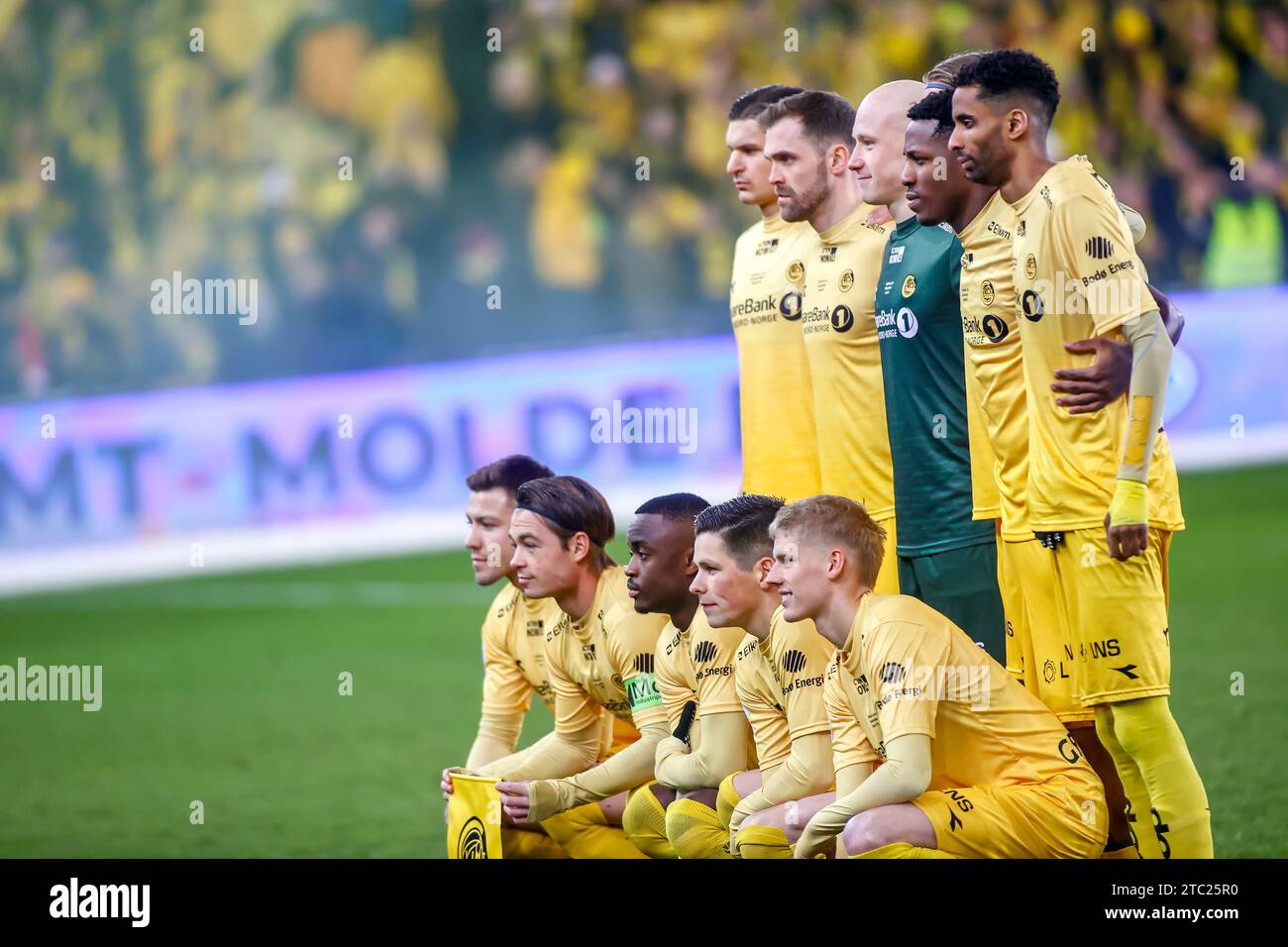 Oslo, Norway, 9th December 2023. Bodø/Glimt team photo before the Norwegian Cup Final between Bodø/Glimt and Molde at Ullevål Stadium in Oslo   Credit: Frode Arnesen/Alamy Live News Stock Photo