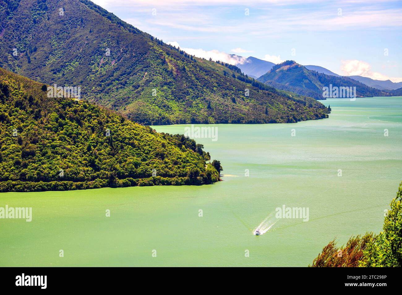 View of Queen Charlotte Sound from Queen Charlotte Drive, Marlborough