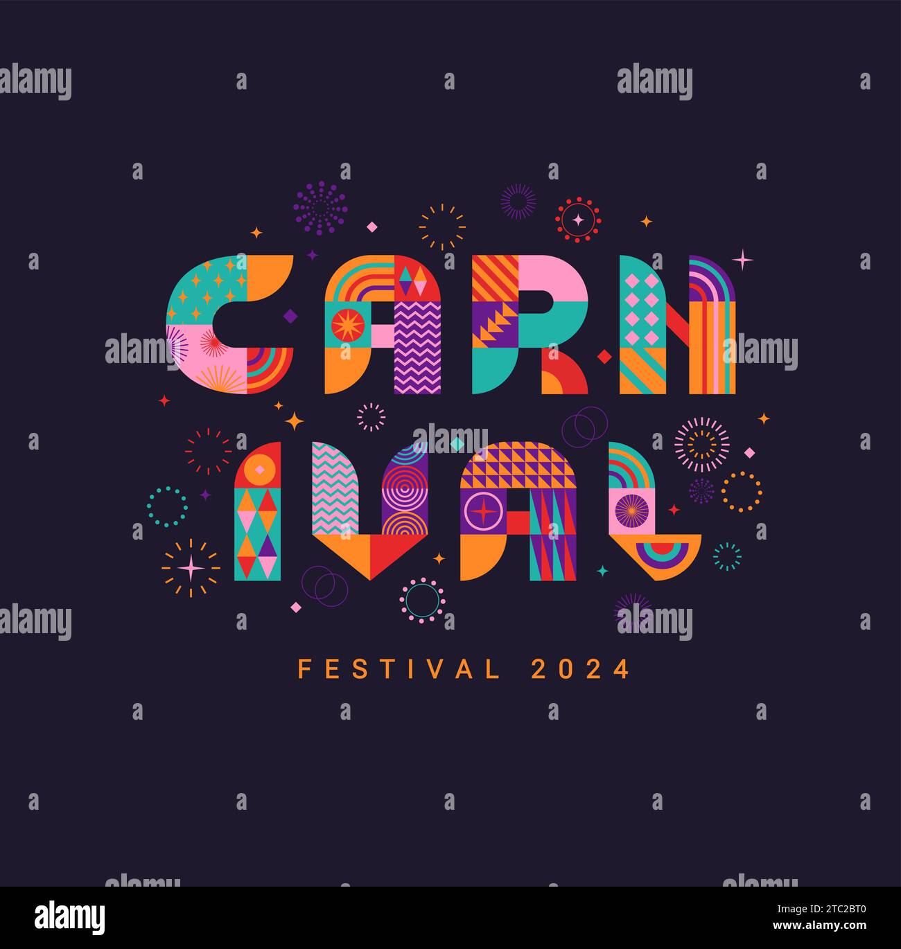 Carnival banner, invitation for festival 2024 Stock Vector Image & Art