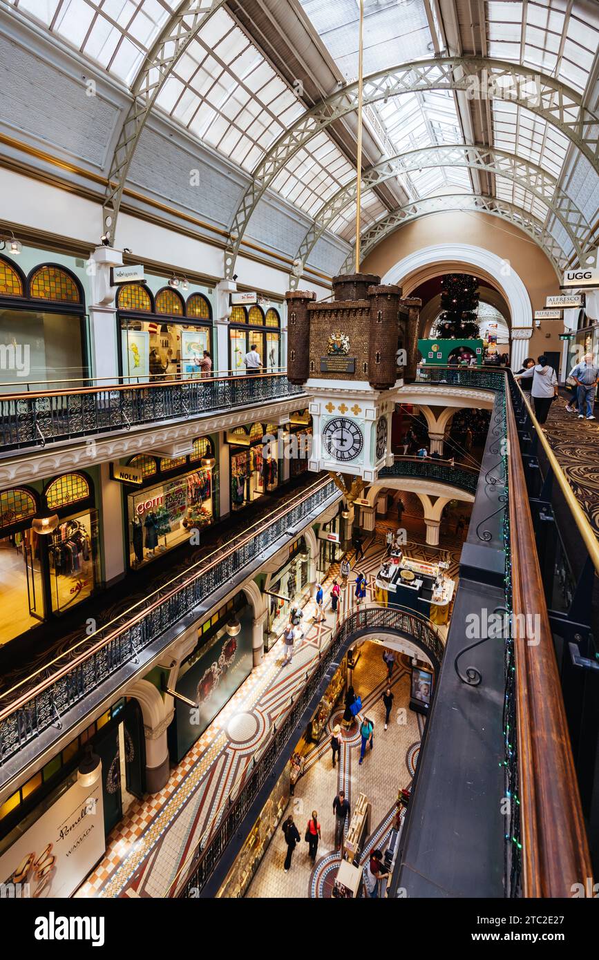 Sydney's Queen Victoria Building Interior in Australia Stock Photo Alamy
