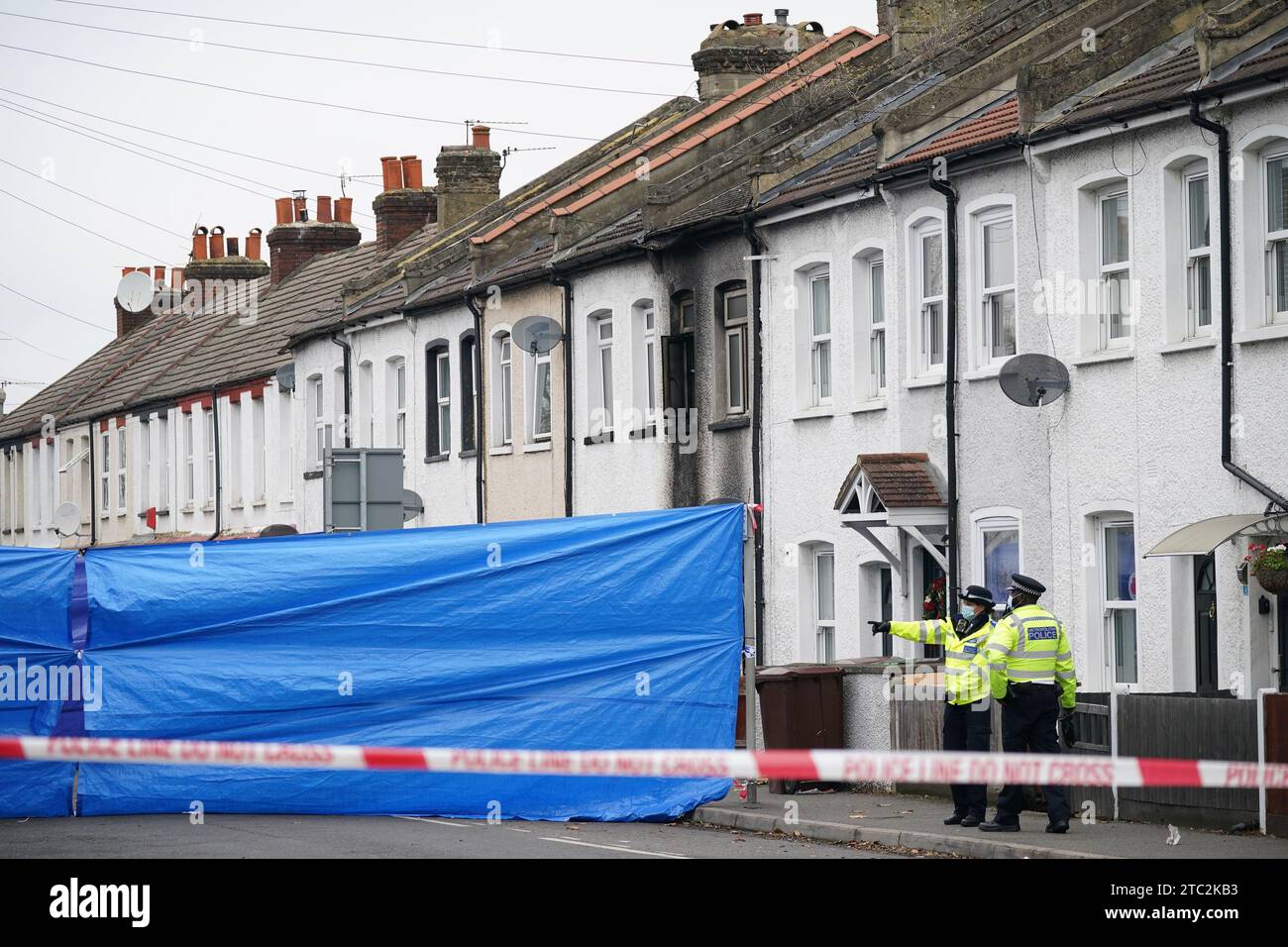 File photo dated 18/12/21 of police at a property in Collingwood Road