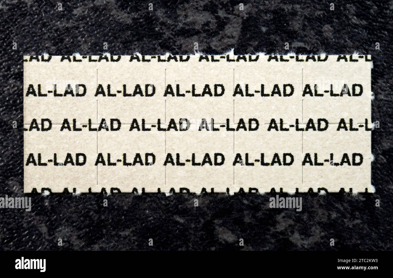 10 TABS - AL-LAD [6-allyl-6-nor-LSD] - 150mcg/per blotter - LSD analogue Stock Photo