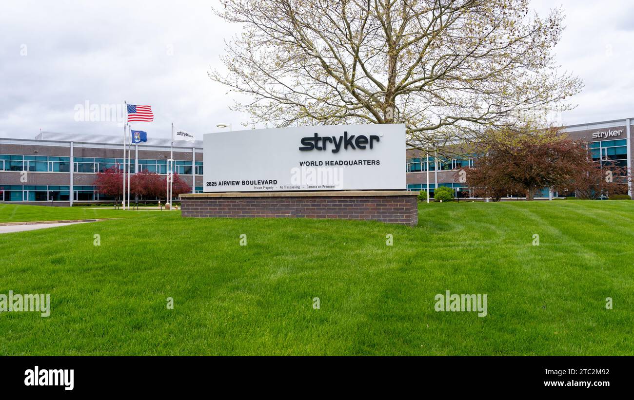 Stryker World Headquarters in Kalamazoo, MI, USA Stock Photo