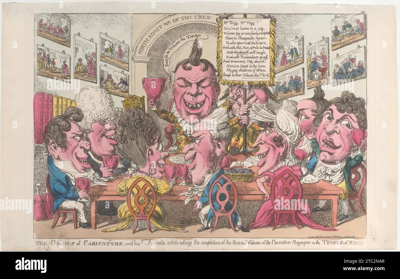 The Genius of Caricature, and his Friends, celebrating the completion ...