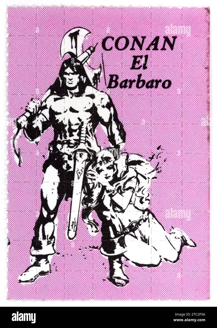CONAN EL BARBARO [1981] BLOTTER ACID - LSD [Lysergic Acid Diethylamide] Stock Photo