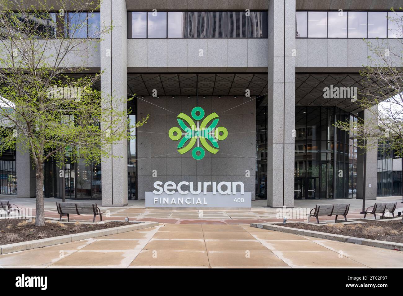 Securian Financial headquarters in St Paul, Minnesota, USA Stock Photo