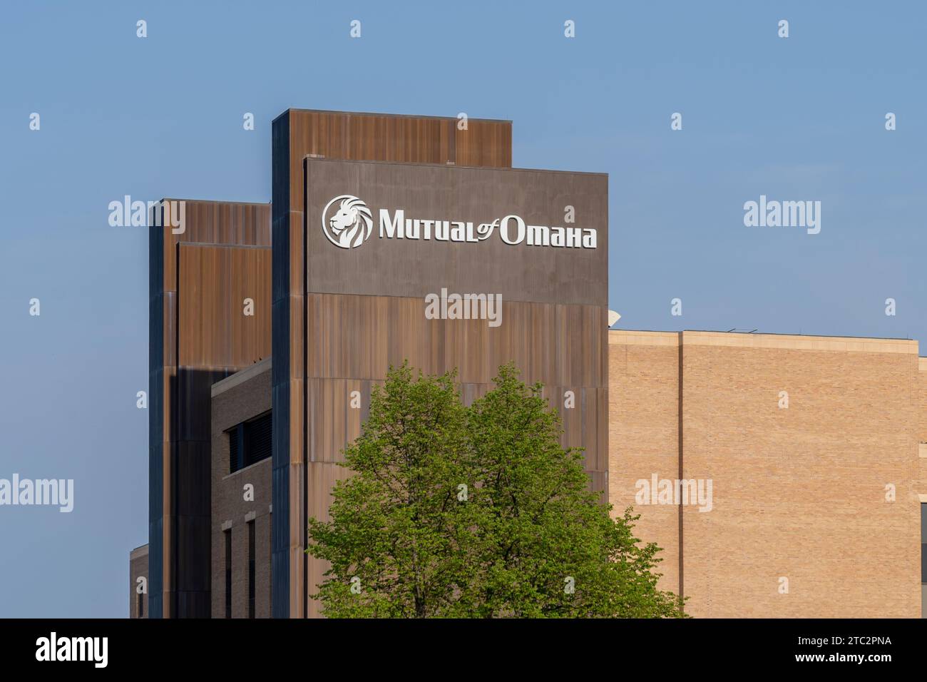 Mutual of Omaha Corporate headquarters in Omaha, NE, USA Stock Photo