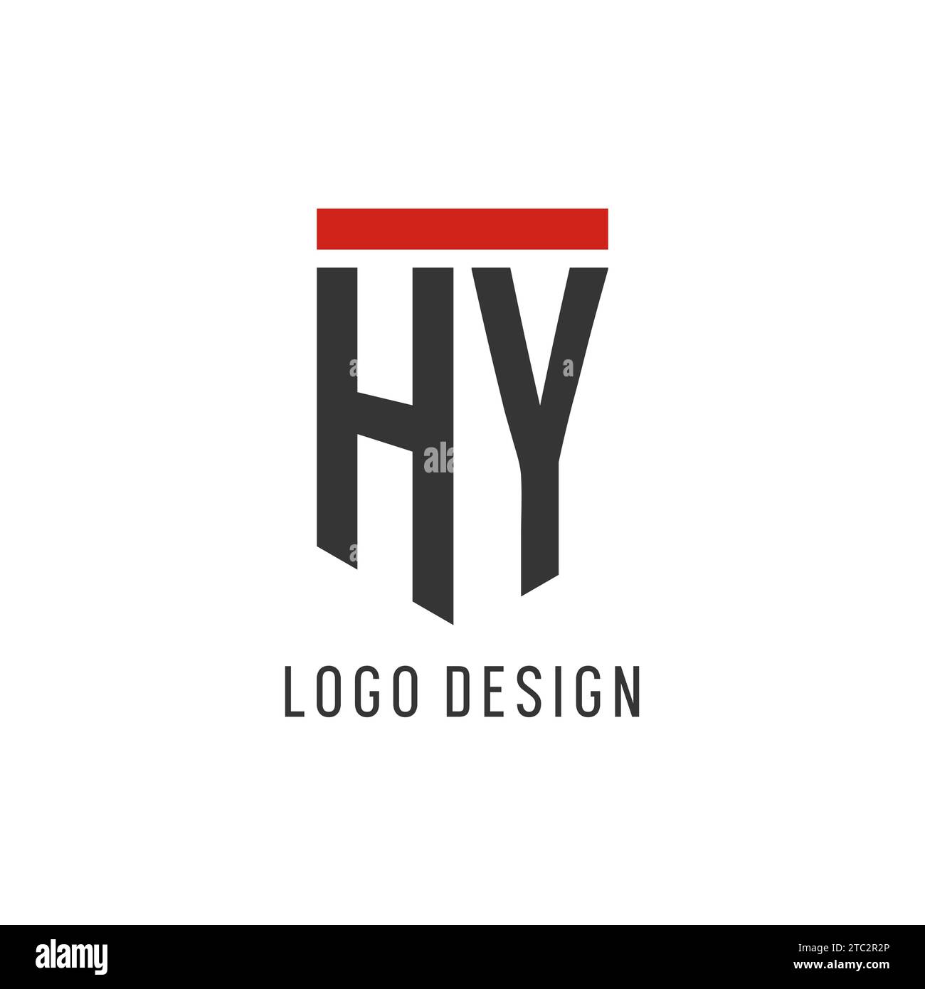 Hy Initial Esport Logo With Simple Shield Design Style Vector Graphic Stock Vector Image And Art