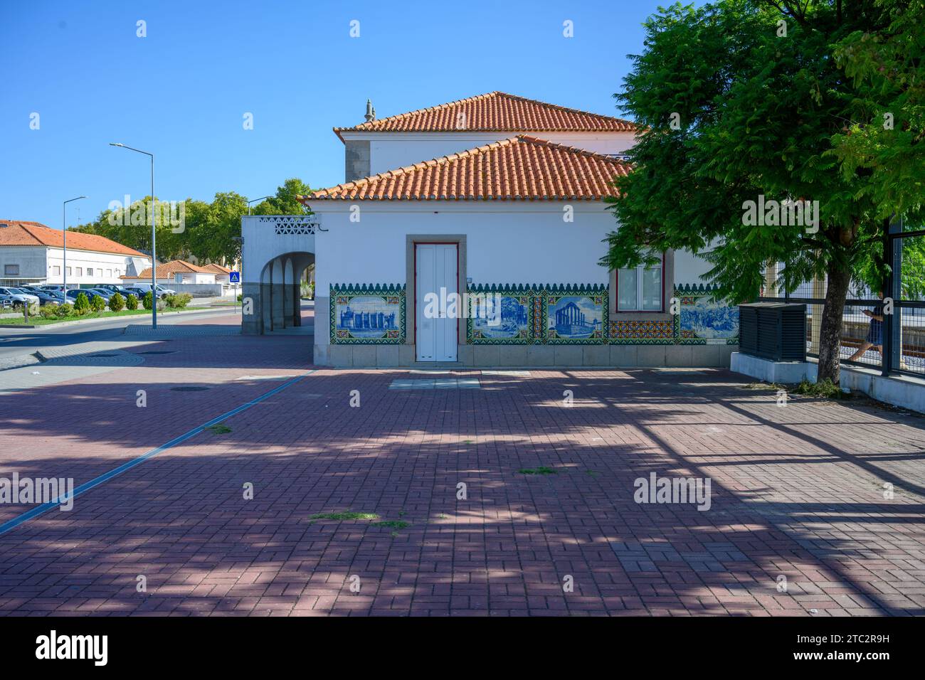 Train Station in Evora, Portugal Stock Photo