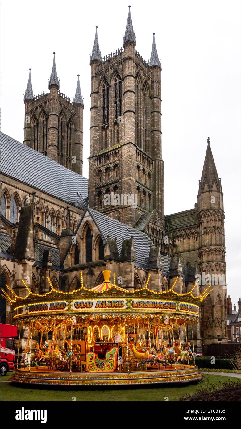 Lincoln Cathedral Christmas Market 2023 Stock Photo Alamy