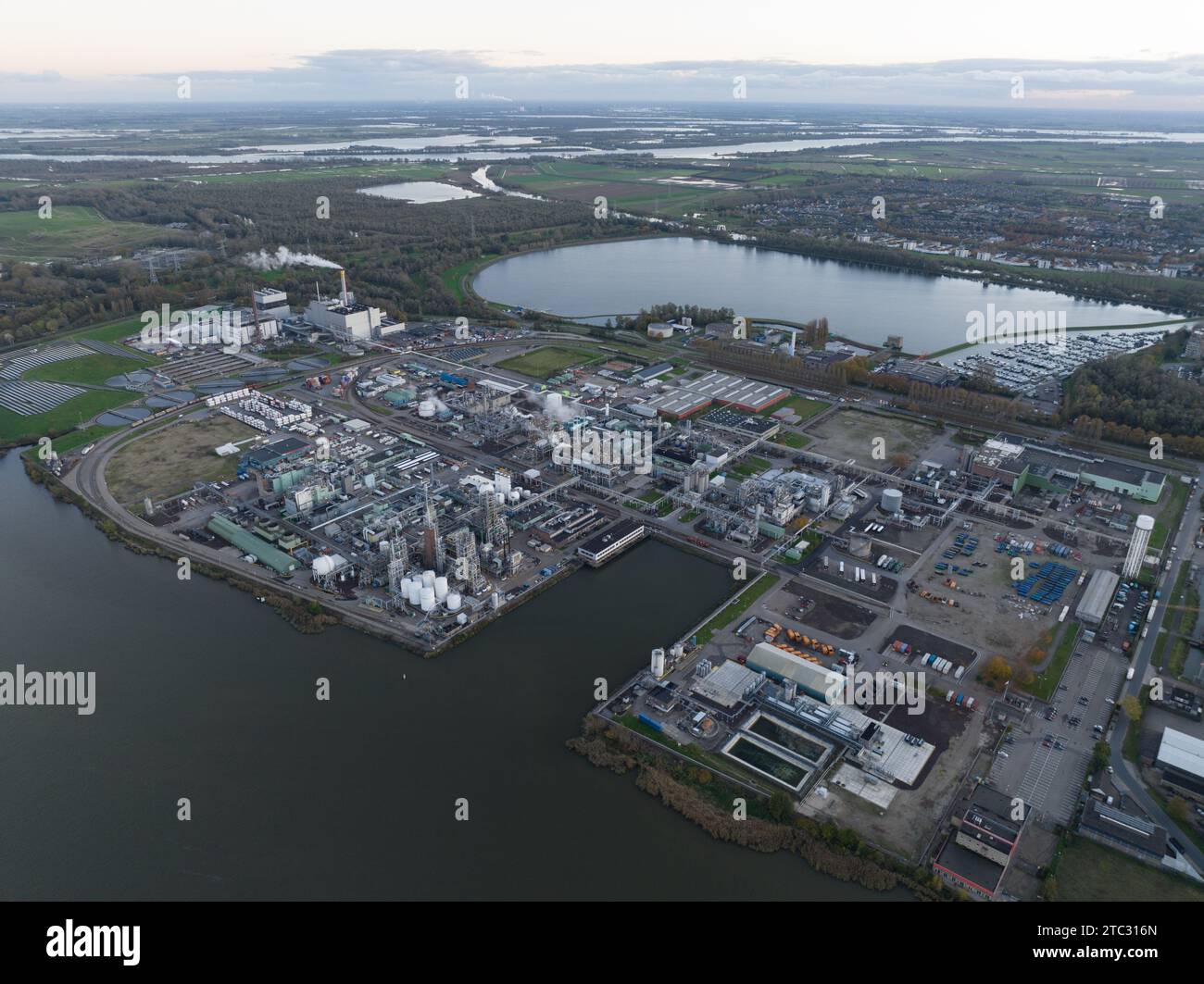 Industrial production site of chemical substances Stock Photo Alamy