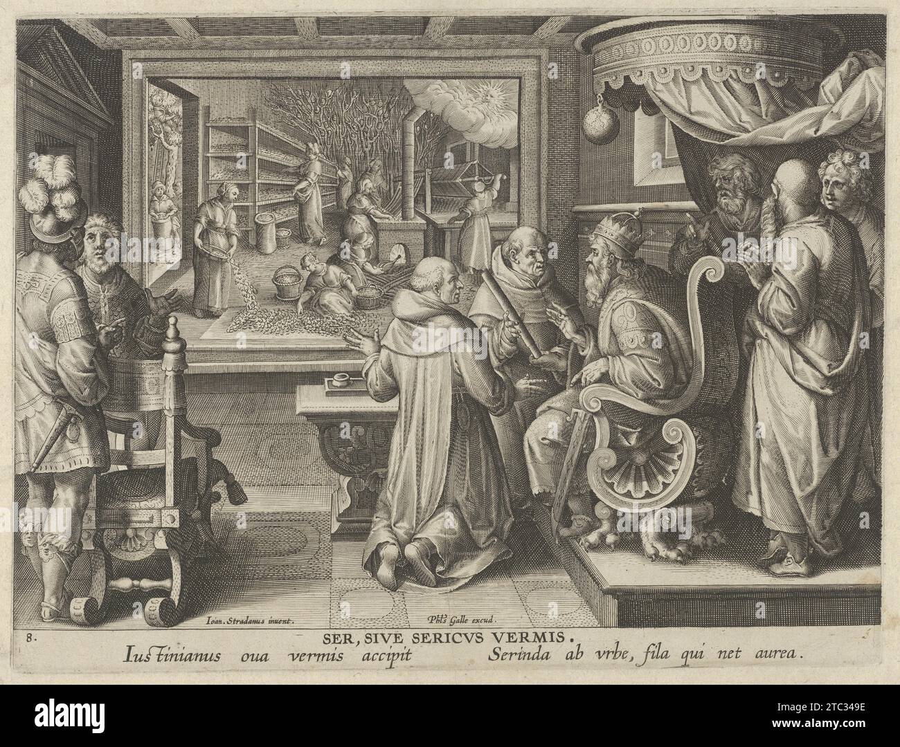 New Inventions of Modern Times [Nova Reperta], The Production of Silk ...