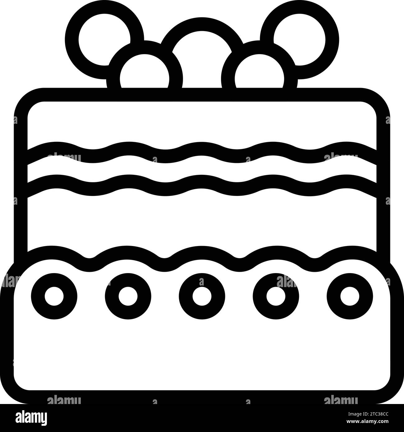 Love filled cake icon outline vector. Bridal ceremony pastry dessert ...