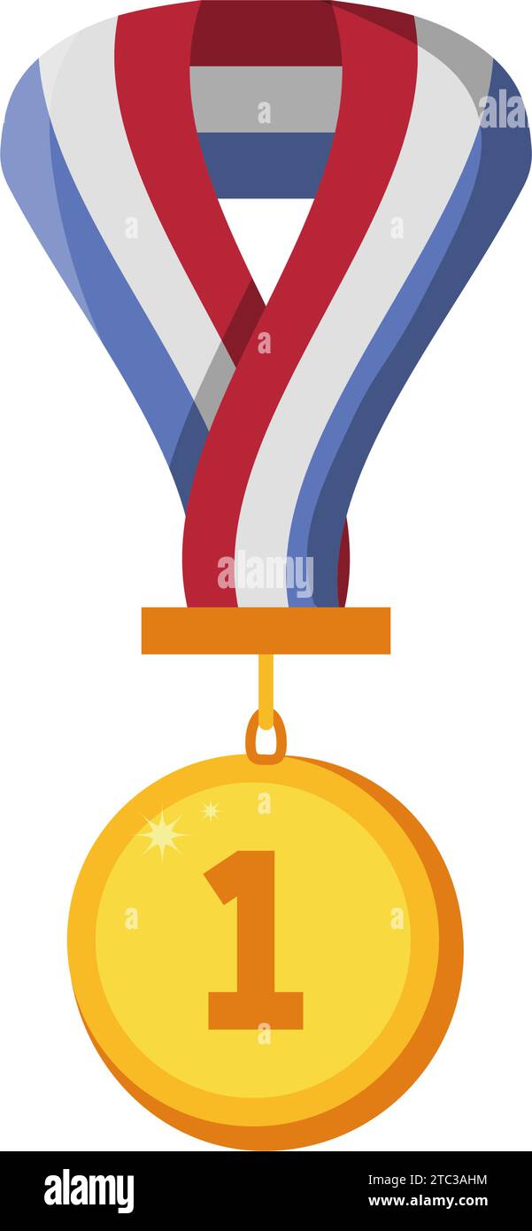 golden medal illustration Stock Vector Image & Art - Alamy