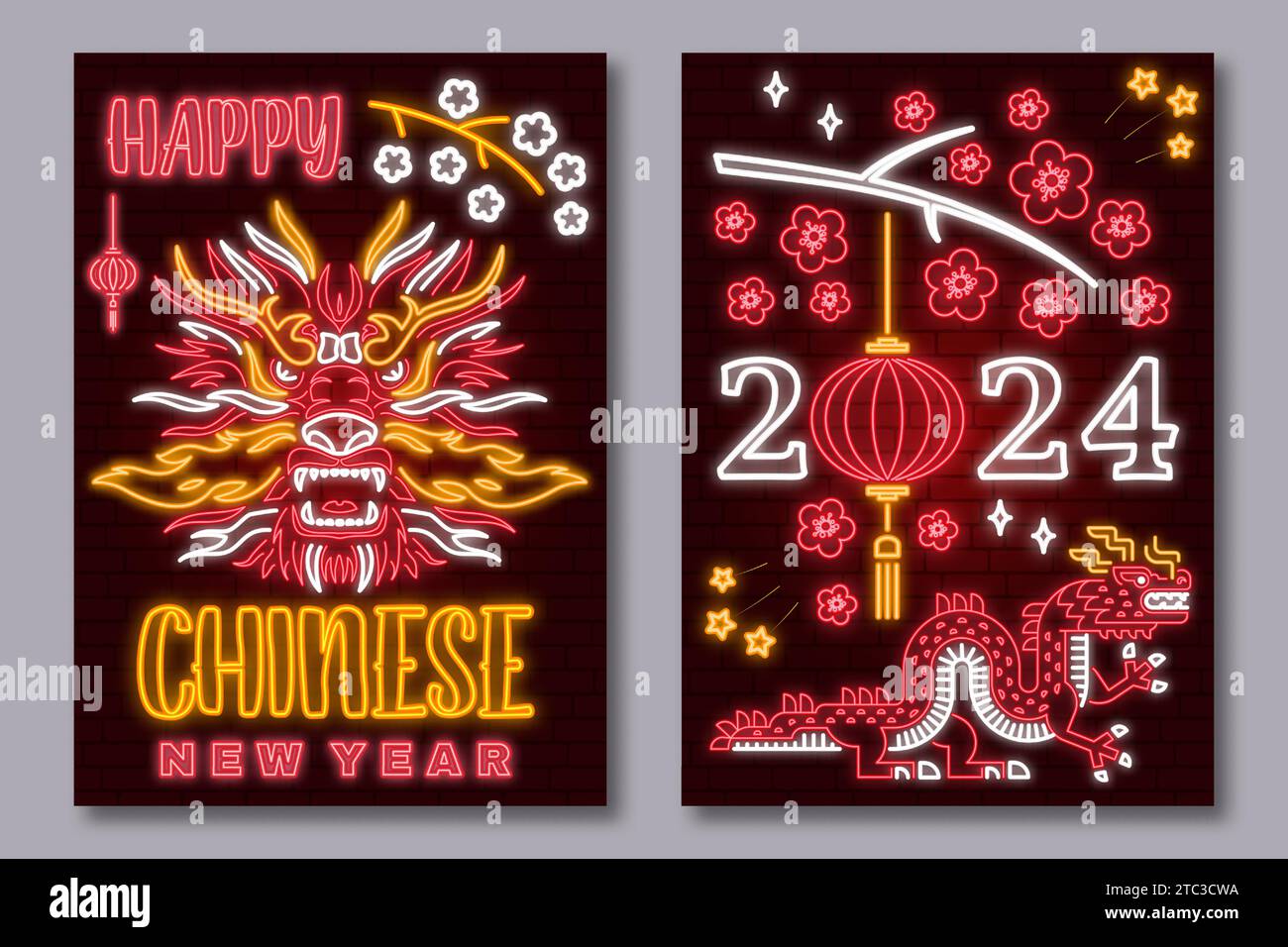 Lunar new year background, banner, Chinese New Year 2024 , Year of the  Dragon. Geometric modern style Stock Vector Image & Art - Alamy