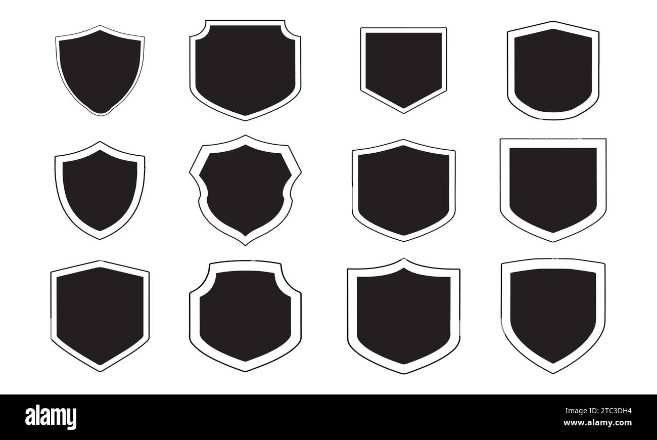 Shield Icon Vector And Logo Collection. Stock Vector