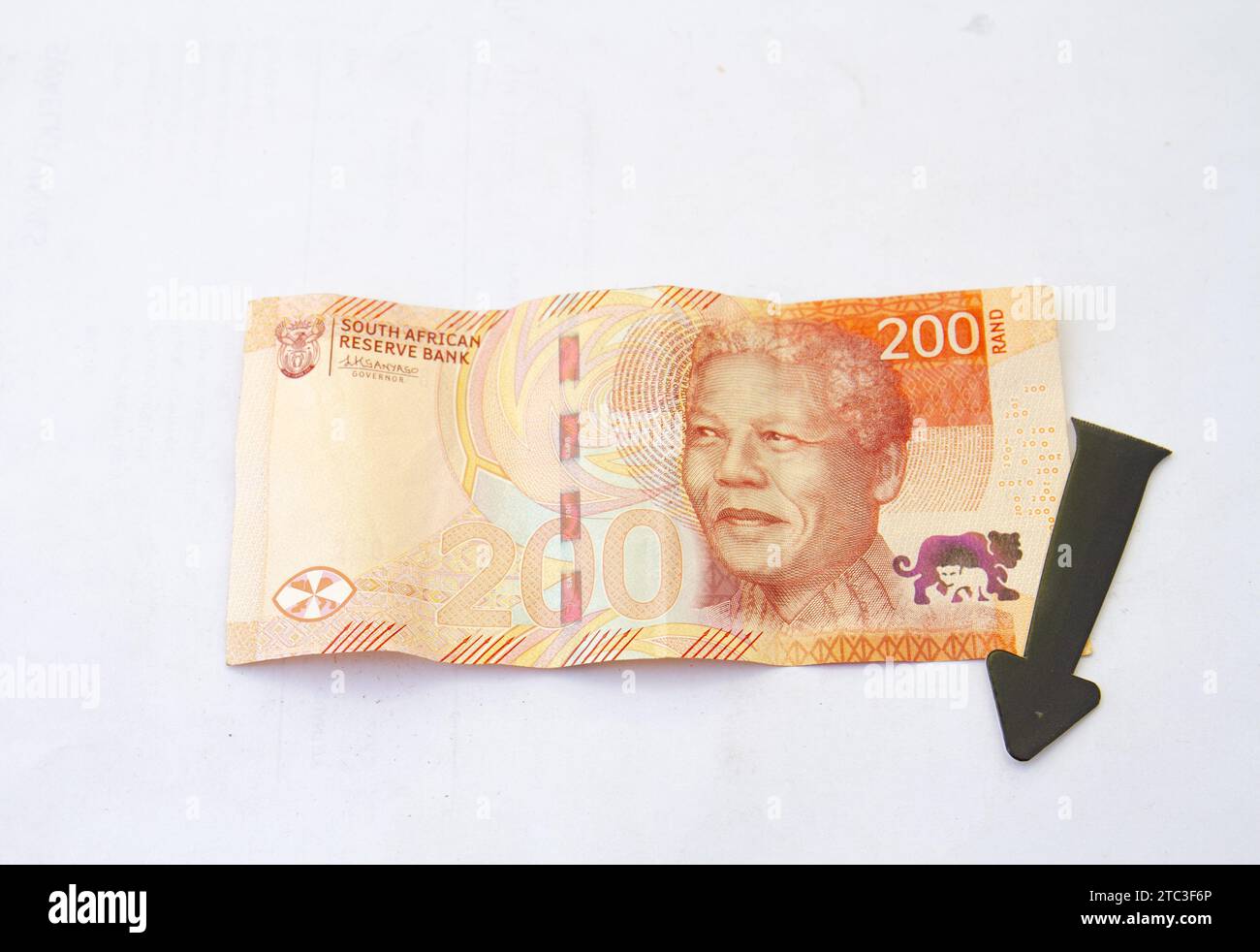 Johannesburg, South Africa the South African currency the rand has
