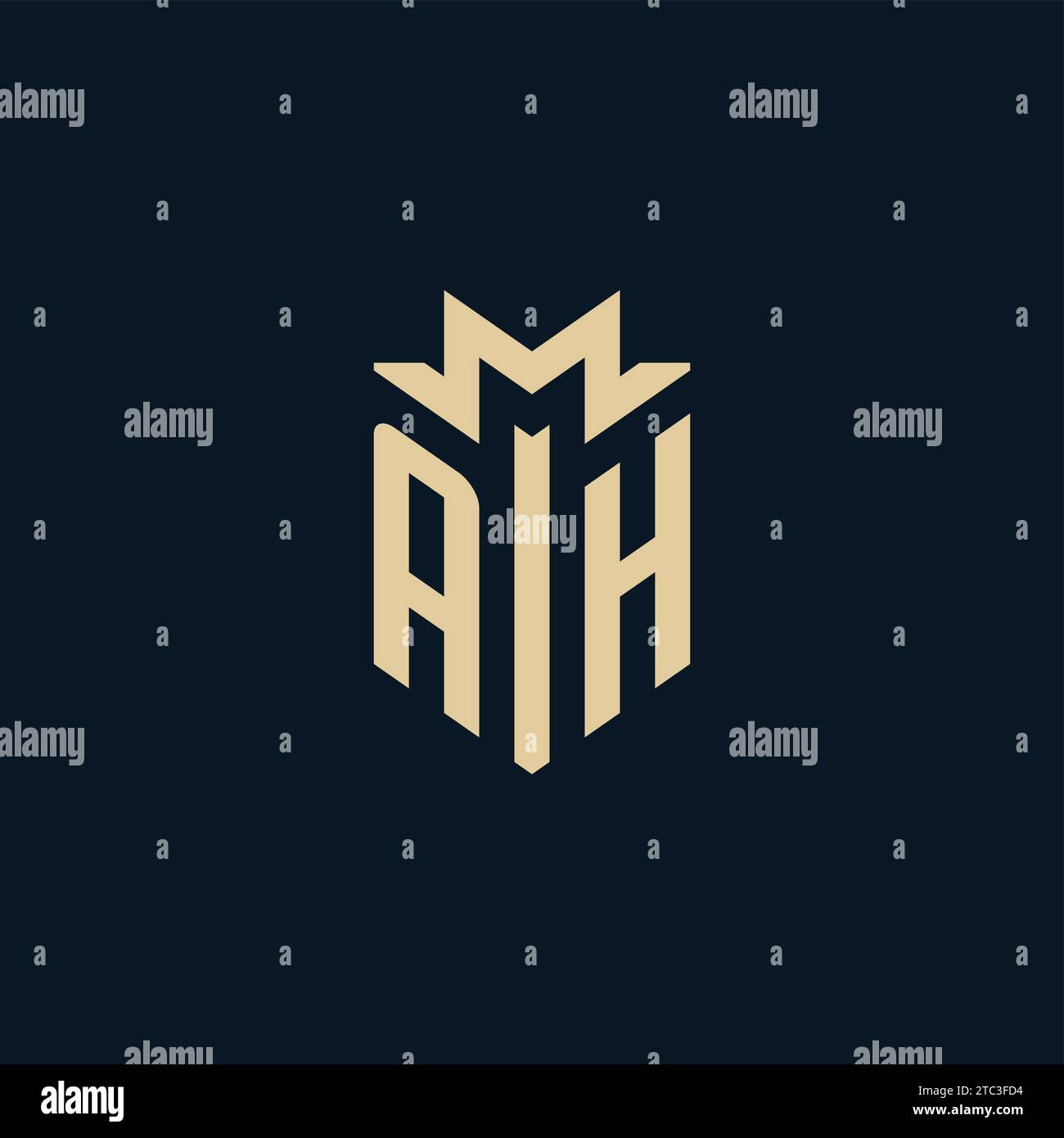 AH initial for law firm logo, lawyer logo, attorney logo design ...