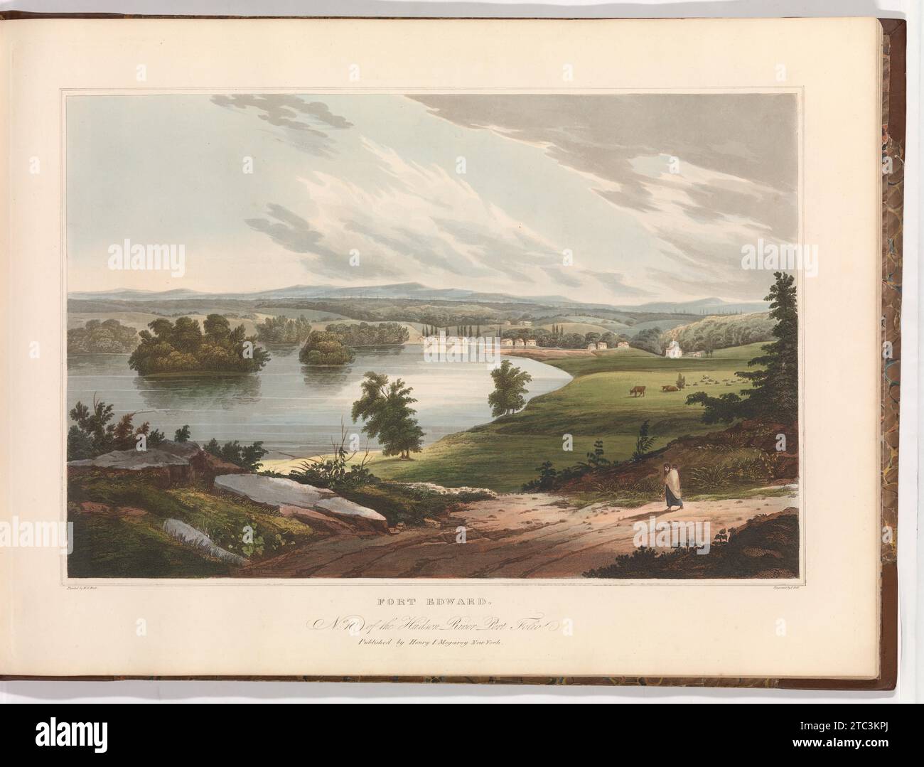 Fort Edward (No. 10 of The Hudson River Portfolio) 1954 by John Hill