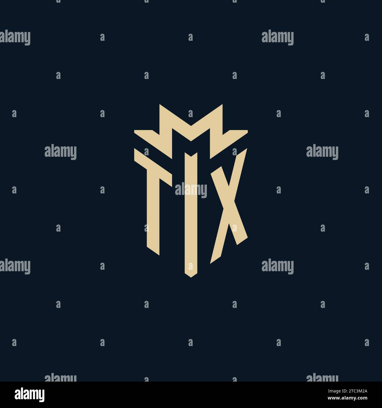 TX initial for law firm logo, lawyer logo, attorney logo design