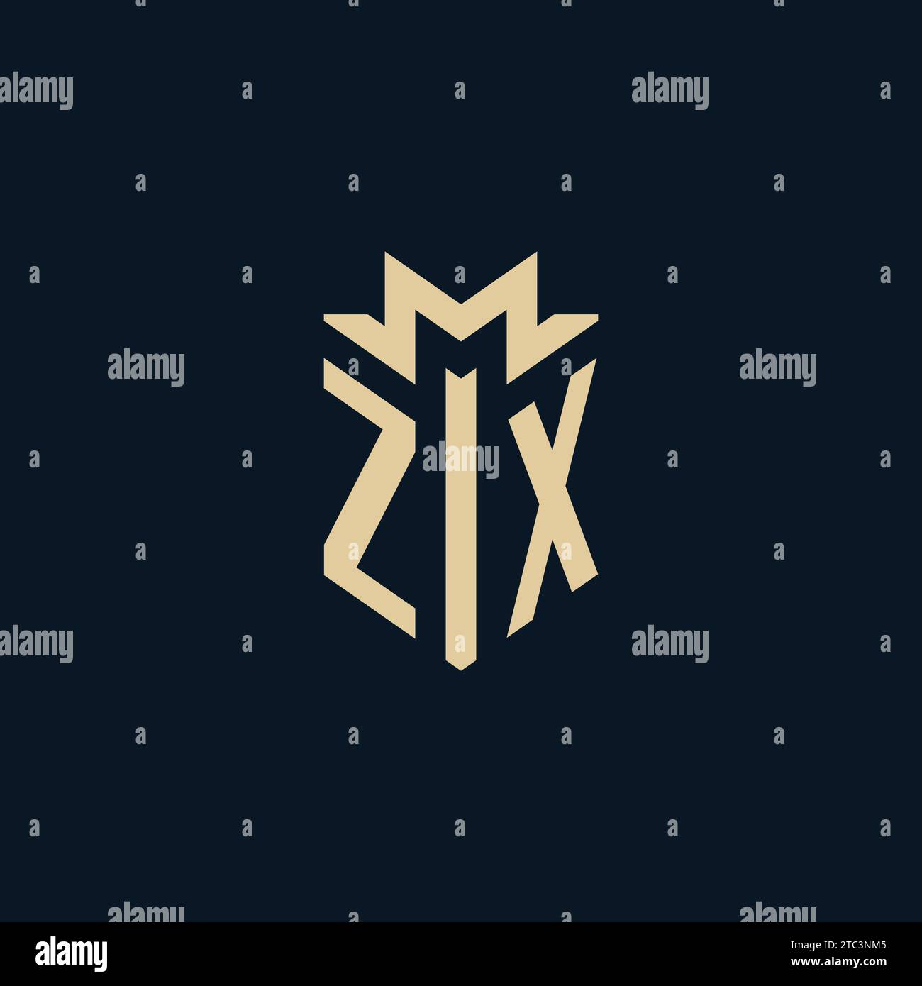 ZX initial for law firm logo, lawyer logo, attorney logo design ...