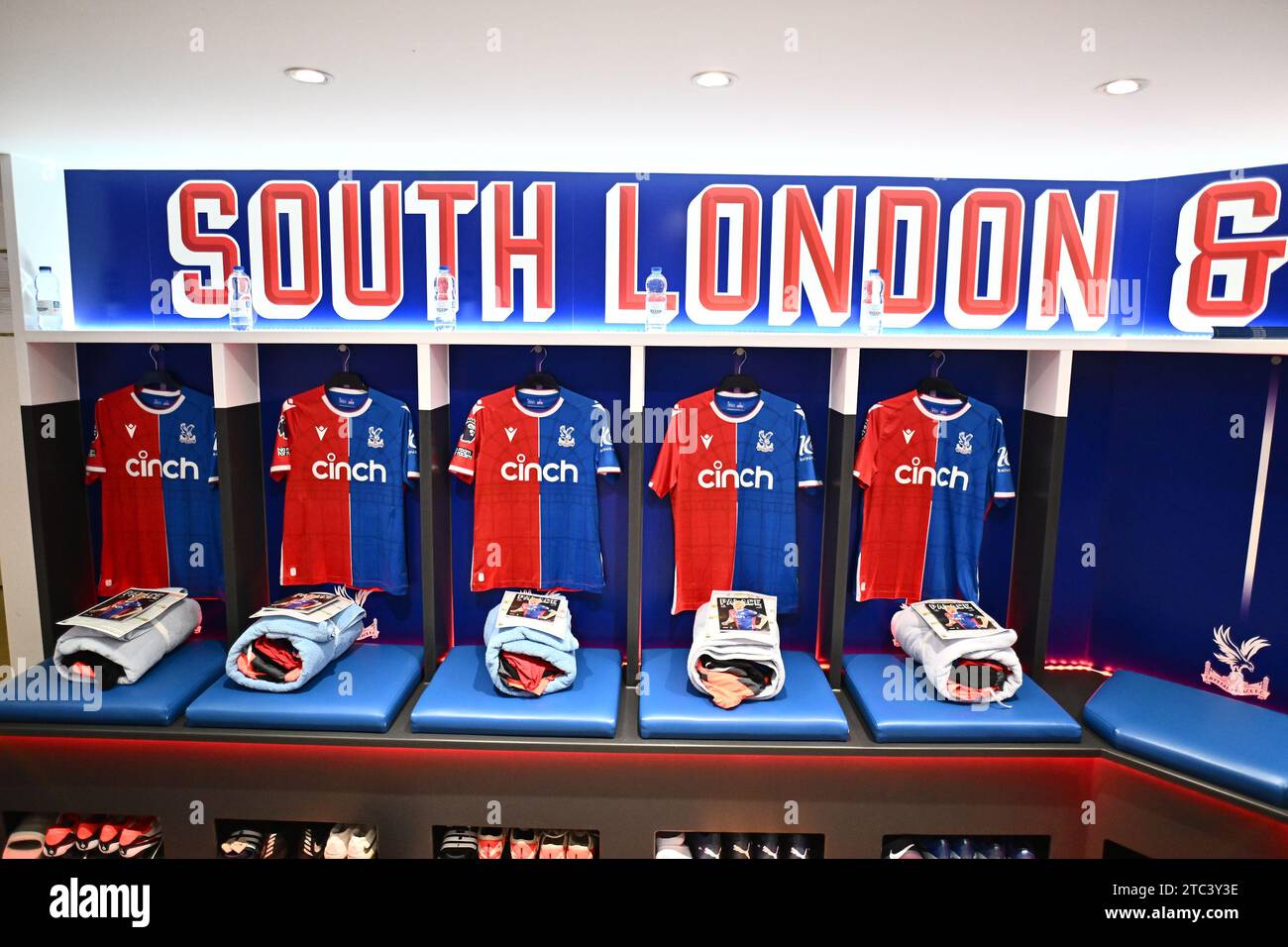 LONDON, ENGLAND DECEMBER 9 locker room during the Premier League match between Crystal Palace