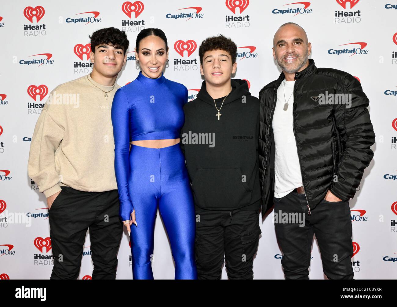 Gino Gorga, left, Melissa Gorga, Joey Gorga and Joe Gorga arrive at the